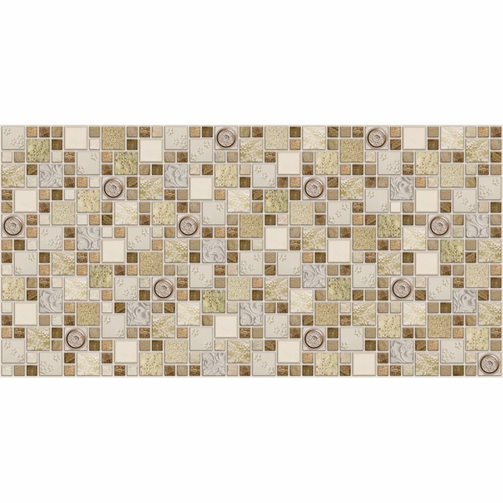 фото Регул Панель пвх 0,3мм мозайка "ракушка песчаная", 1шт 547рп