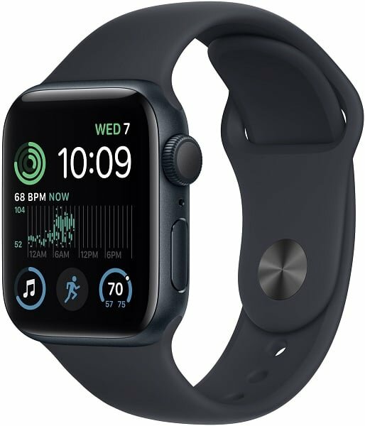 Apple Watch SE (2022) GPS 40мм Aluminum Case with Sport Band midnight (темная ночь)