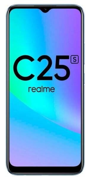 Смартфон Realme C25s 64Gb 4Gb синий моноблок 3G 4G 2Sim 6.5 720x1600 Android 11 48Mpix 802.11 aх/b/g/n/ac NFC GPS GSM900/1800 GSM1900 TouchSc VidConf