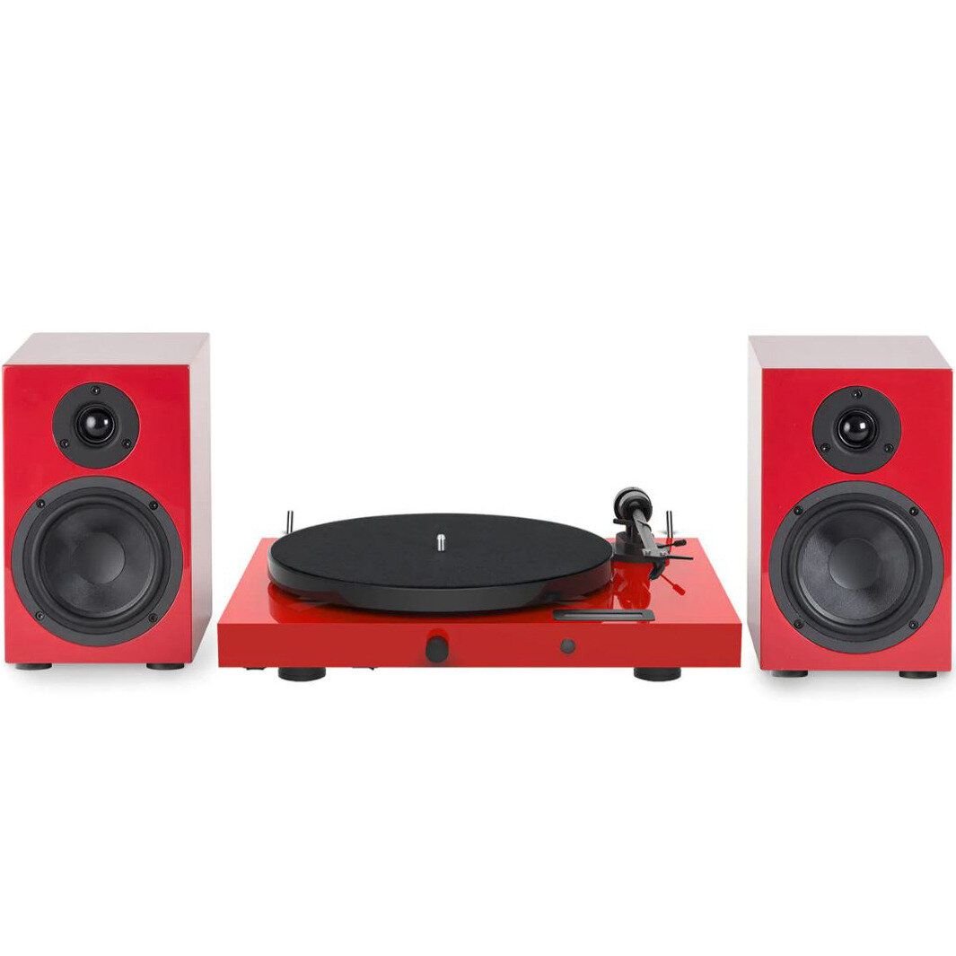   Pro-Ject Set Jukebox E1 + Speaker Box 5 Red/Red