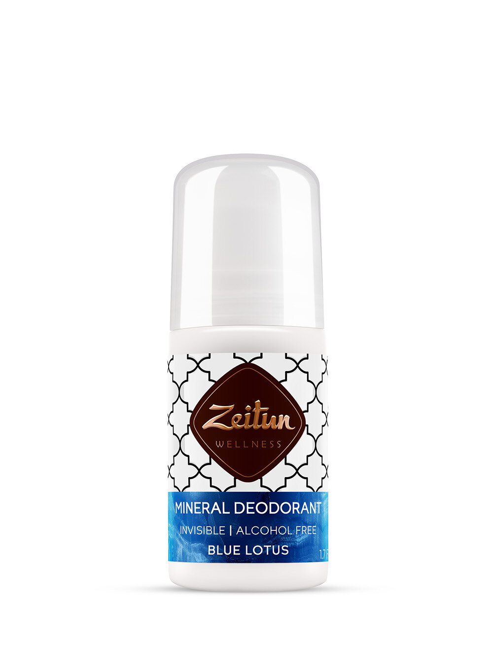 Минеральный шариковый дезодорант "Голубой лотос" с коллоидным серебром Zeitun