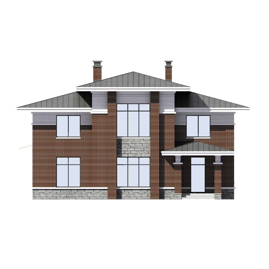 45-64HGL-Catalog-Plans - Проект двухэтажного дома из газобетона - фотография № 4