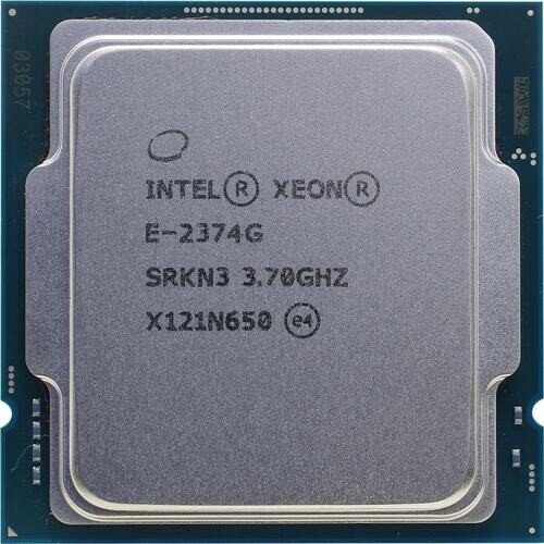 Intel Процессор APU LGA1200 Xeon E-2374G Rocket Lake, 4C 8T,3.7 5GHz, 8MB, 80W, UHD Graphics P750