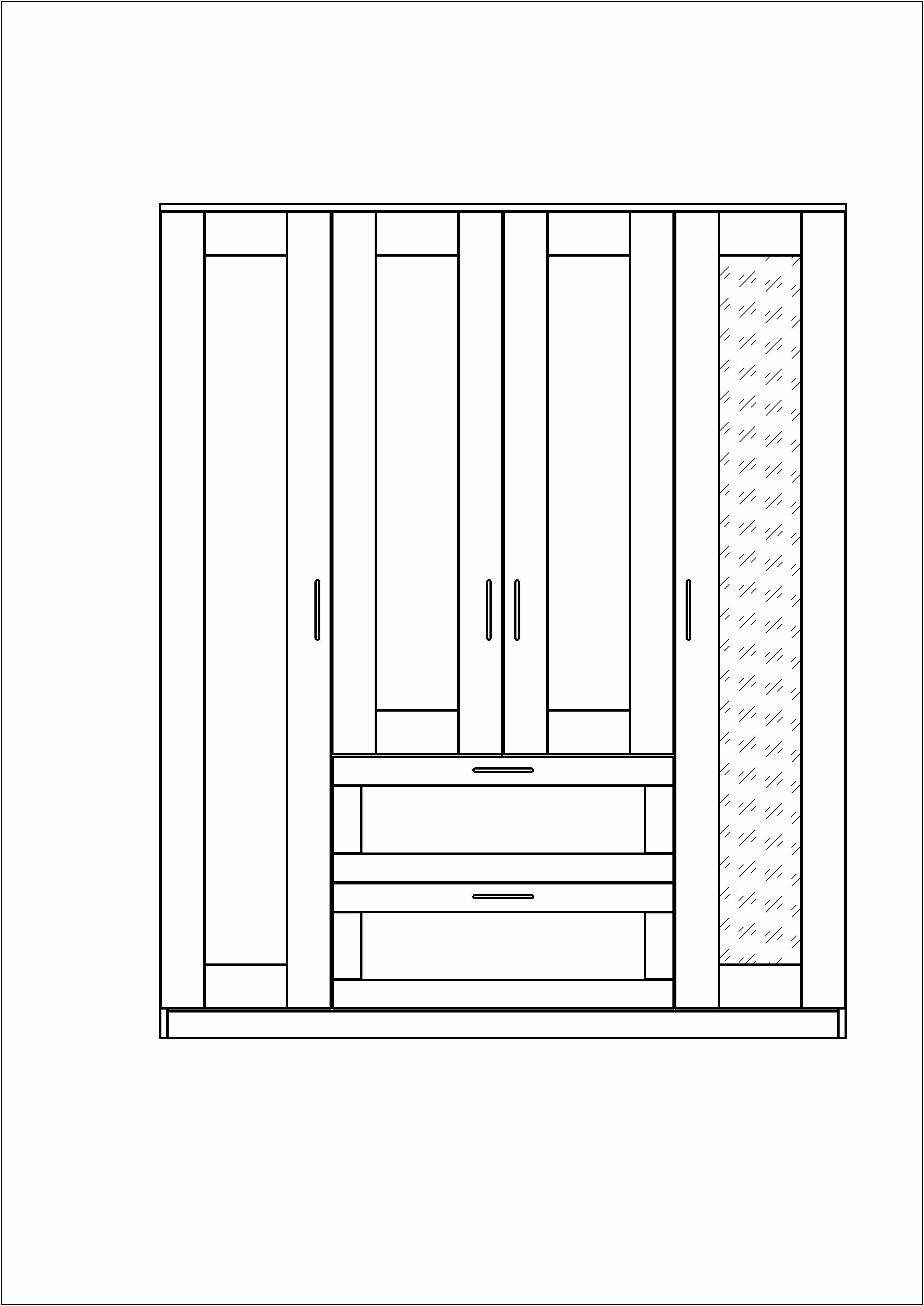 Бримнэс / сириус Шкаф шведский стандарт комбинированный 4 двери и 2 ящика Дуб Венге (с 1 зеркалом) - фотография № 5
