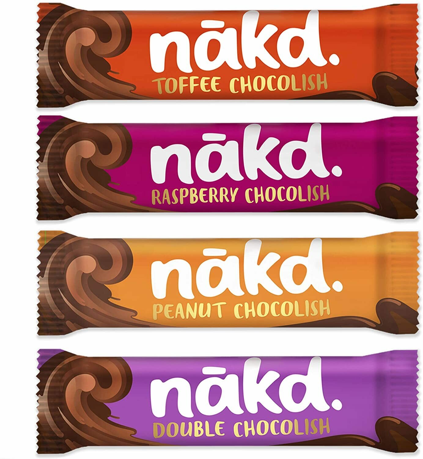 Nakd Drizzled Chocolish Mixed Case Selection - Коробка из 24 батончиков без добавленного сахара - фотография № 1
