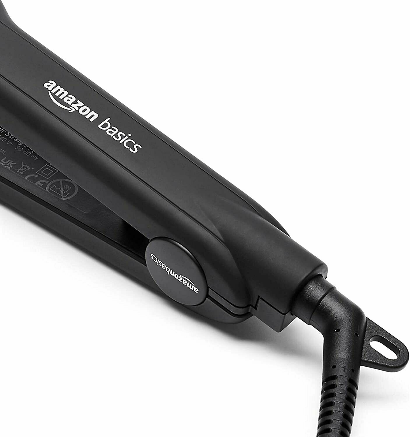 Керамический выпрямитель для влажных и сухих волос Amazon Basics PTC, пластина 3,8 см - черный - фотография № 4