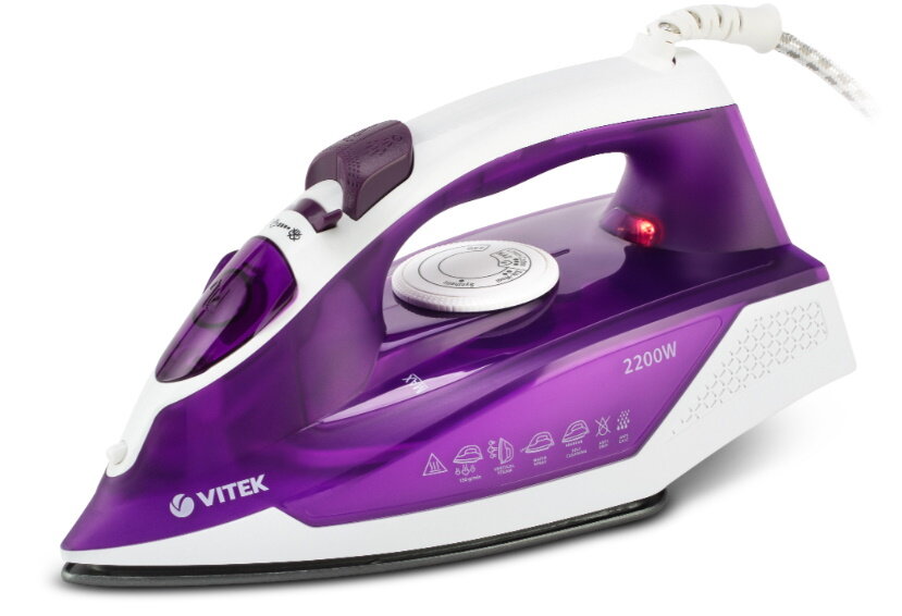 Утюг VITEK VT-8308 VT, фиолетовый/белый