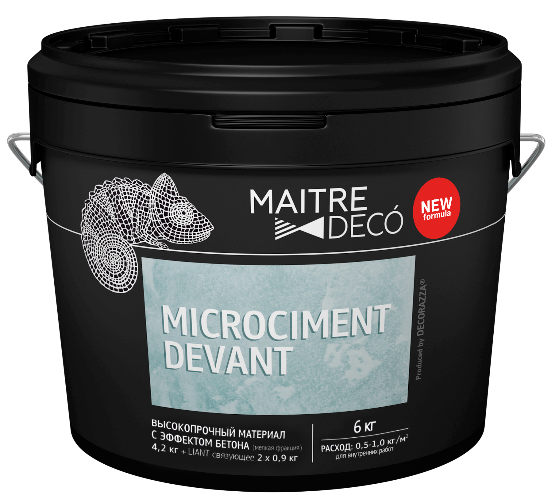 Высокопрочный материал с эффектом бетона Maitre Deco «Microciment Devant» 6 кг