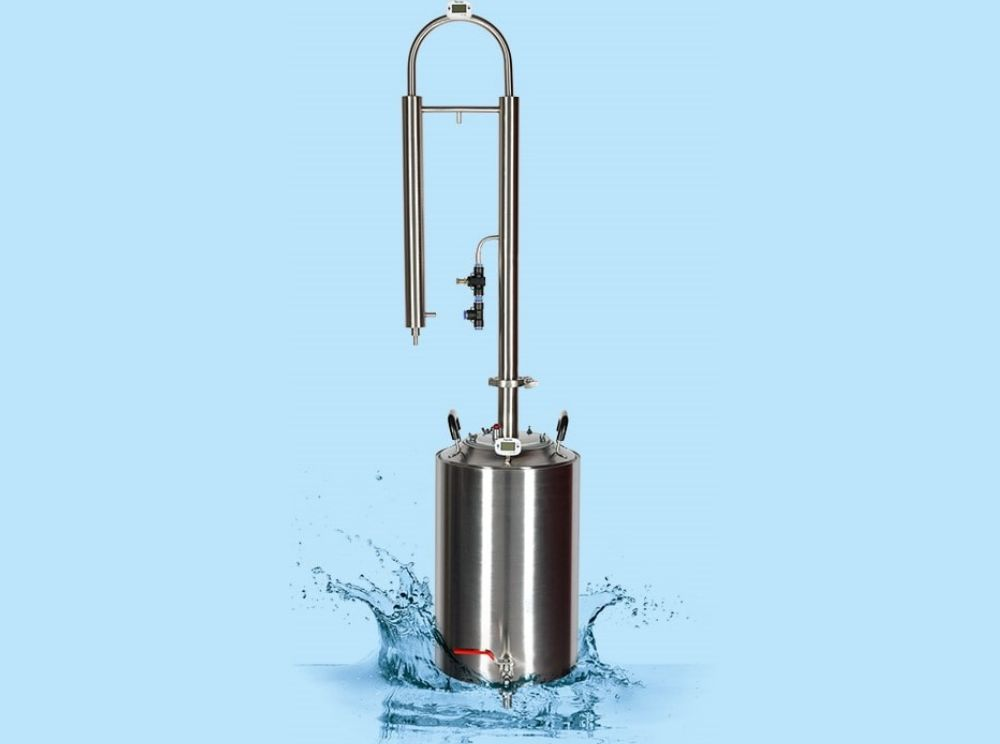 фото Самогонный аппарат Витязь 30л Кожухотрубный дефлегматор с холодильником