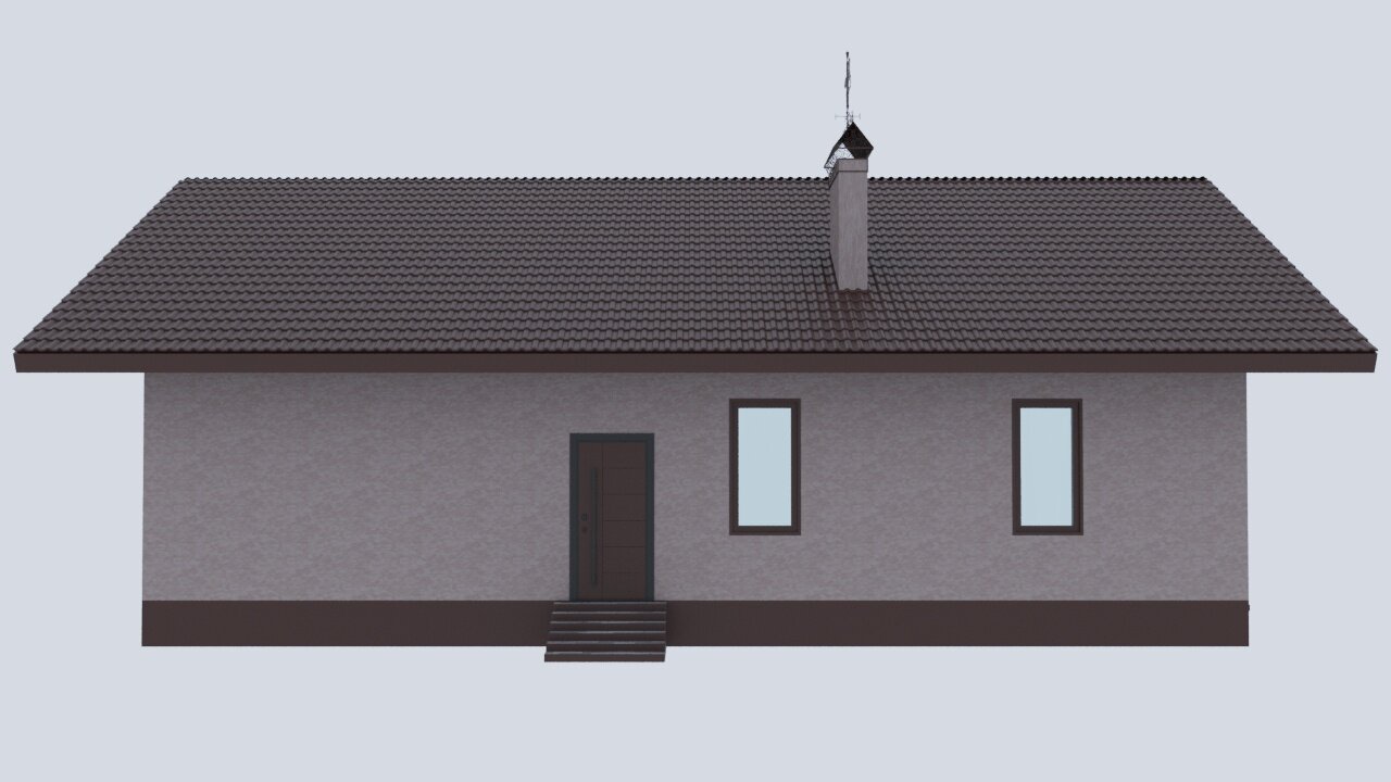 Проект одноэтажного дома SD-proekt (122,78 м2, 14,2*10,5 м, газобетон 400 мм, декоративная штукатурка) - фотография № 7
