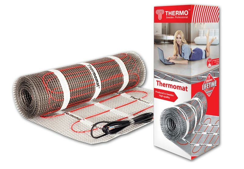 Теплый пол нагревательный мат Thermo Thermomat 130 (760) Вт