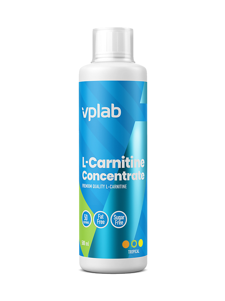 Vplab L-Carnitine Concentrate L-  Tropical Fruit, 500  1 