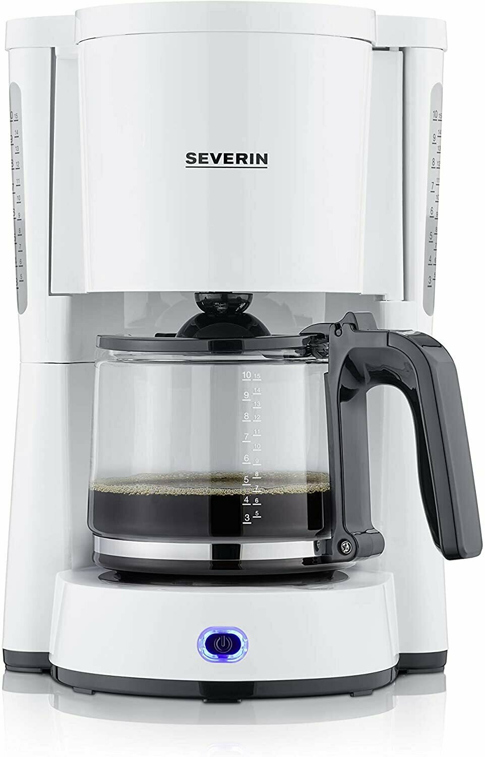 Кофеварка SEVERIN 4816-000 KA, белый (Тип кофемашины с фильтром, 1000, пластик, 1,25 л) - фотография № 1