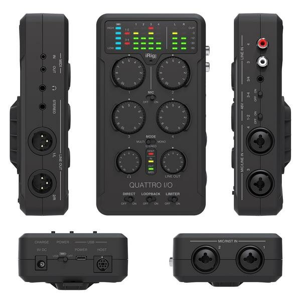 Мобильный аудиоинтерфейс IK Multimedia iRig Pro Quattro I/O