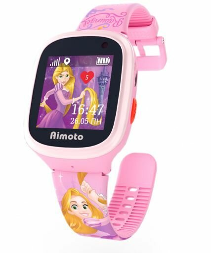 Aimoto Disney Принцесса -Рапунцель Умные часы-телефон с GPS (розовый) 9301104 .