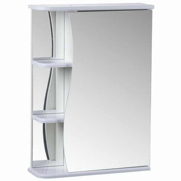 Зеркало-шкаф "Тура", с тремя полками, 55 x 15.4 x 70 см - фотография № 1