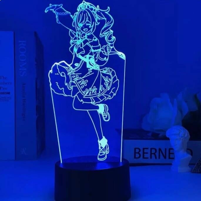 фото Ночник 3D светильник Барбара из Геншин Импакт / Genshin Impact