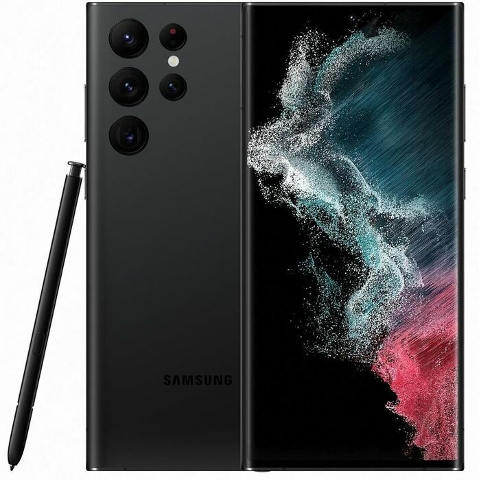 Смартфон Samsung Galaxy S22 Ultra 8/128Gb (SM-S908BZKDSKZ), черный фантом