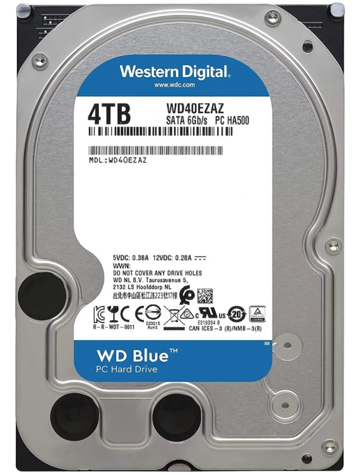 Жесткий диск Western Digital WD Blue Desktop 4TB WD40EZAZ