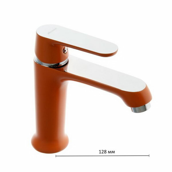 Смеситель для раковины A9666P, однорычажный, оранжевый
