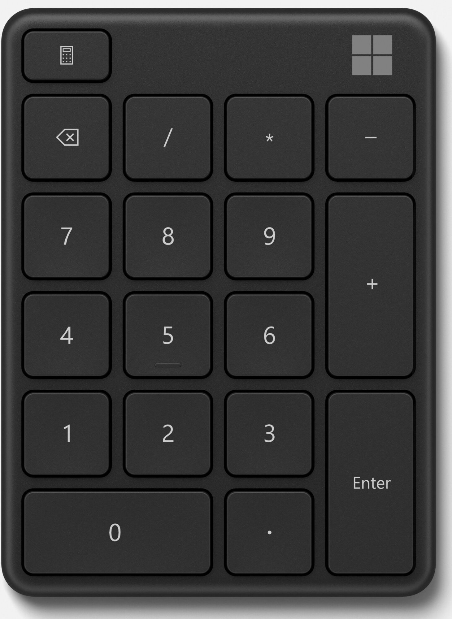 Числовой блок Microsoft Number pad черный беспроводная BT slim
