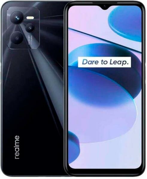 Смартфон Realme C35 64Gb 4Gb черный моноблок 3G 4G 2Sim 6.6 1080x2408 Android 11 50Mpix 802.11 a/b/g/n/ac NFC GPS GSM900/1800 GSM1900 TouchSc microSD