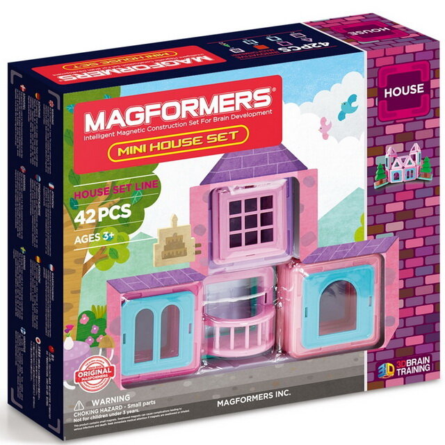 Magformers Магнитный конструктор для девочек Magformers Mini House Set 42 детали 705005