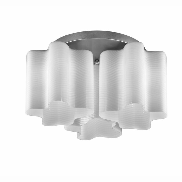 фото St Luce Люстра потолочная St Luce. SL117.502.03. Onde. 3х60 Вт, E27, 38х38х25 см, цвет серебристый