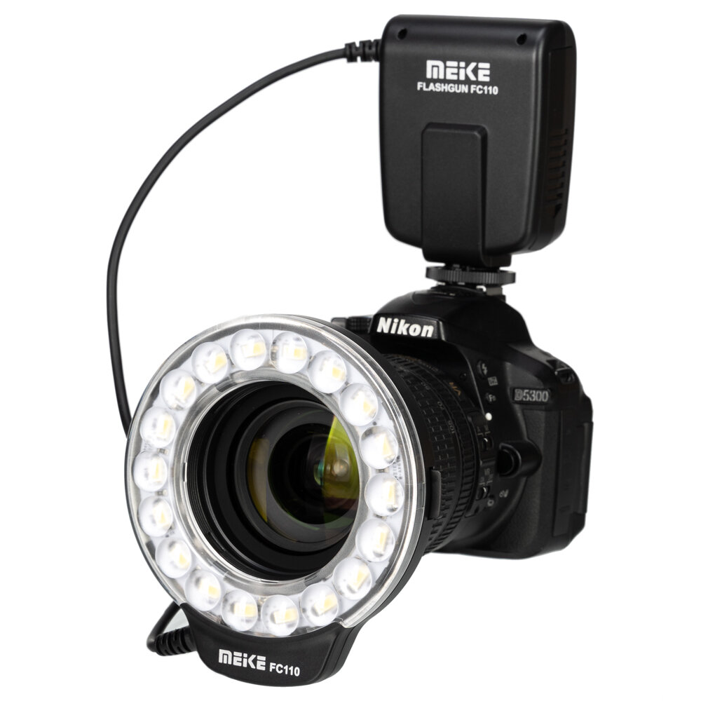 Кольцевая фотовспышка Meike FC110 Macro LED Ring Light Flash