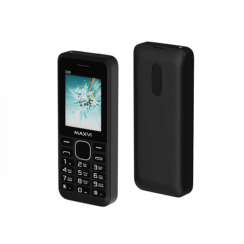 Сотовый телефон MAXVI C20 черный, без СЗУ