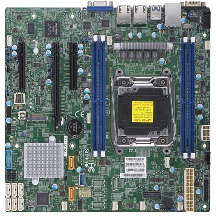 SuperMicro MBD X11SRM F B {1x Intel Xeon Processor W family, Socket FCBGA2066, 4x 288 pin DDR4 DIMM slots, 2x i210 Gigabit