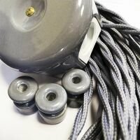 Электрический кабель Царский Стиль 2х0.75 мм2, 25 м, титан - фотография № 1