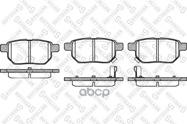 STELLOX 002008-SX (002008_SX / 04465-0K420 S1 / 04466 52070) колодки тормозные дисковые