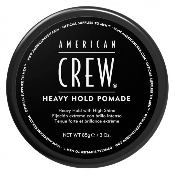 American Crew Heavy Hold Pomade Помада сильной фиксации и высоким уровнем блеска 85мл