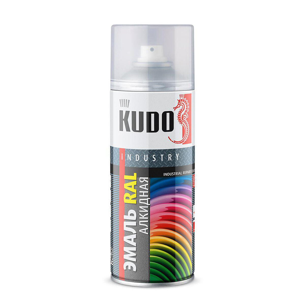 Аэрозольная алкидная краска RAL Kudo KU-09005, 520 мл, RAL 9005, реактивный черный