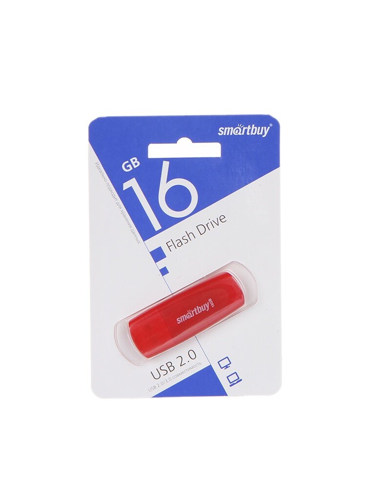 Флешка USB SmartBuy Scout 16GB red