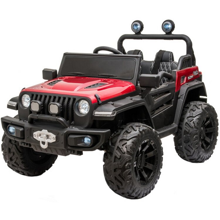 RIVERTOYS электромобиль C555CC 4WD - вишневый глянец