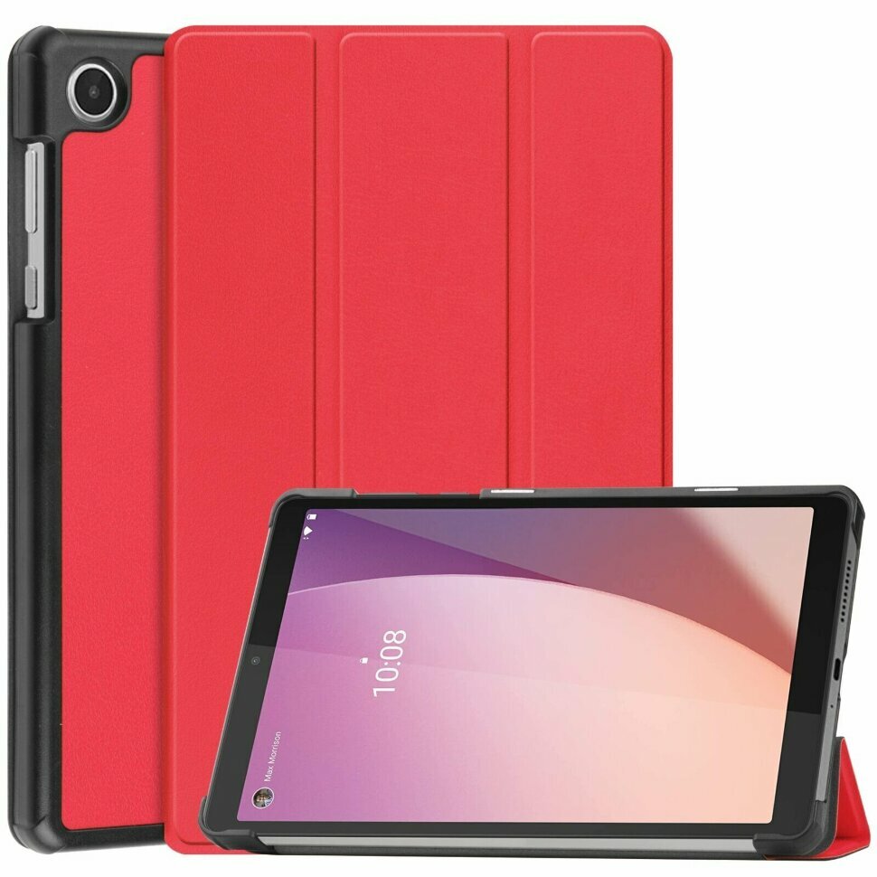 Планшетный чехол для Lenovo Tab M8 (4th Gen), TB-300FU, TB-300XU (красный)