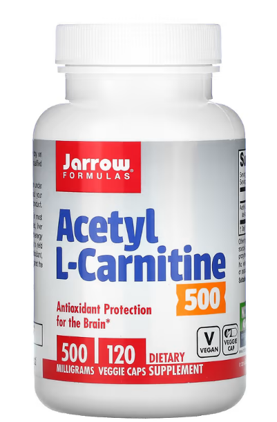 Jarrow Formula Jarrow Formulas Acetyl L-Carnitine (Ацетил-L-карнитин) 500 мг 120 растительных капсул