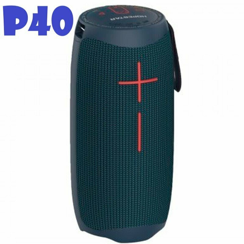 Беспроводная колонка Hopestar P40 5W*2 3000mA Wireless Speaker с LED, синяя