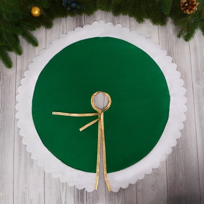 фото Полянка под ёлку " Рюши" 60 см, зелёный