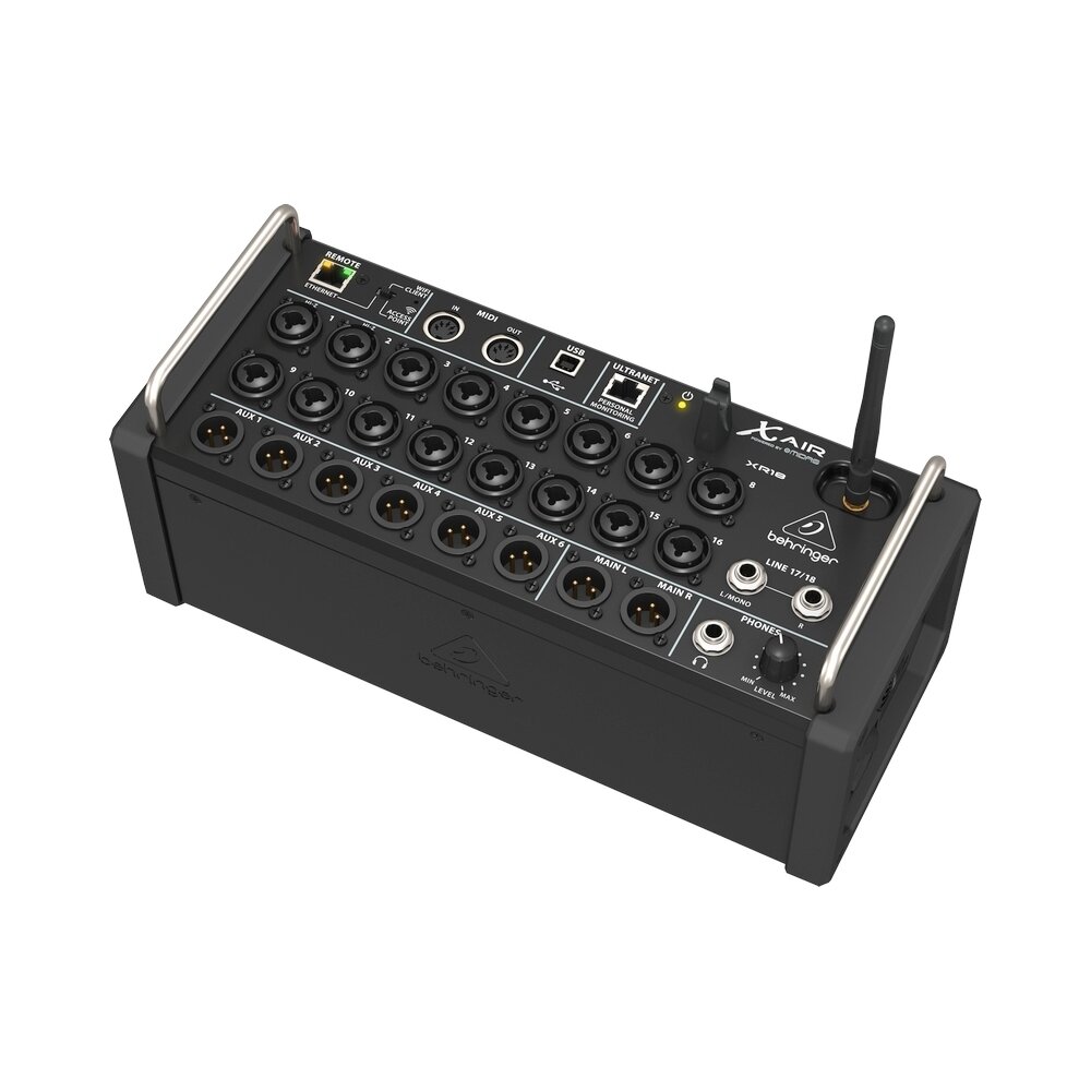 Behringer XR18 цифровой микшер 18 каналов с insert-ами12 mix bus-ов MIDAS преампы WiFi USB