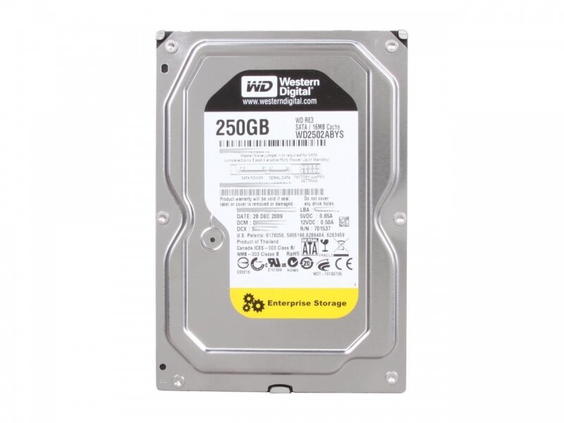 Жесткий диск Western Digital WD RE3 250 GB (WD2502ABYS)