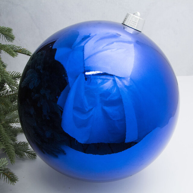Winter Deco Пластиковый шар Sonder 30 см синий глянцевый 1135150