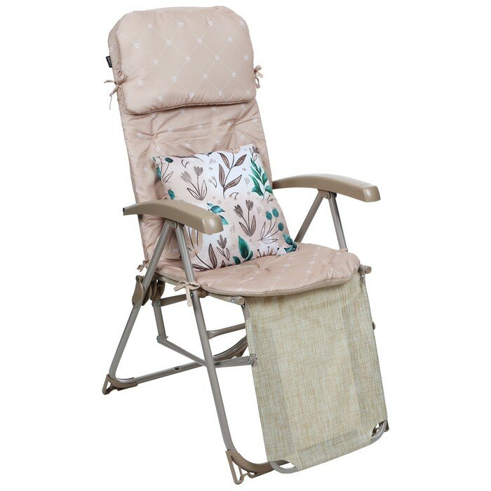 Кресло-шезлонг, матрас + подушка, HHK7/SN, цвет песочный
