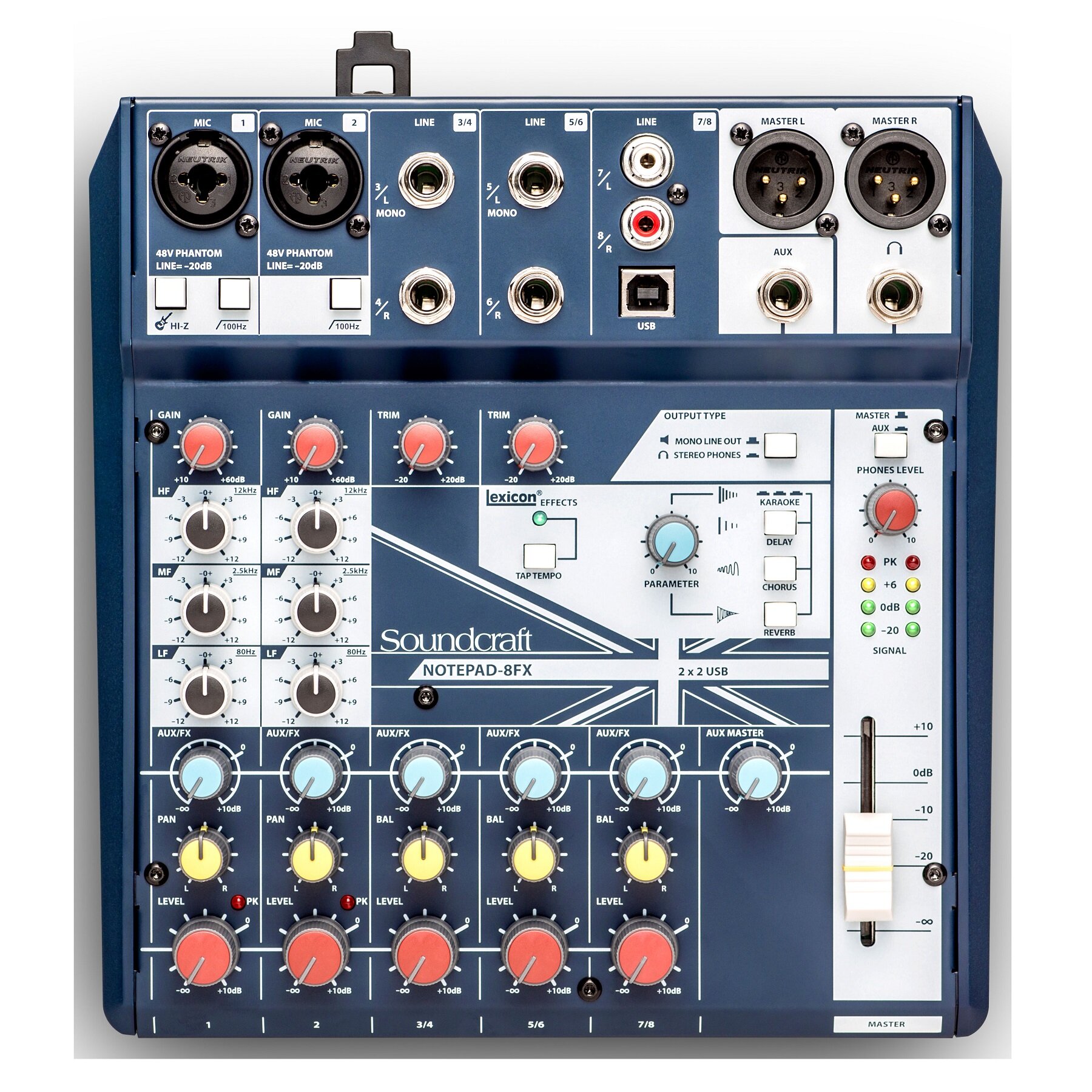 Soundcraft Notepad-8FX аналоговый микшерный пульт 8 каналов эффекты Lexicon