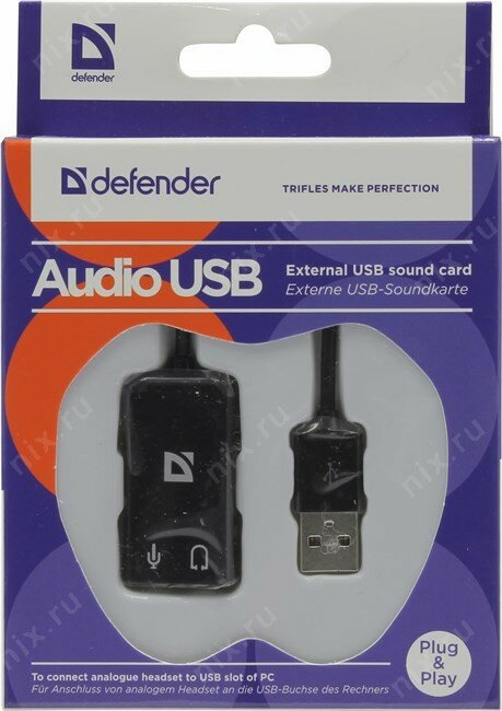 Звуковая карта Defender Audio USB 63002