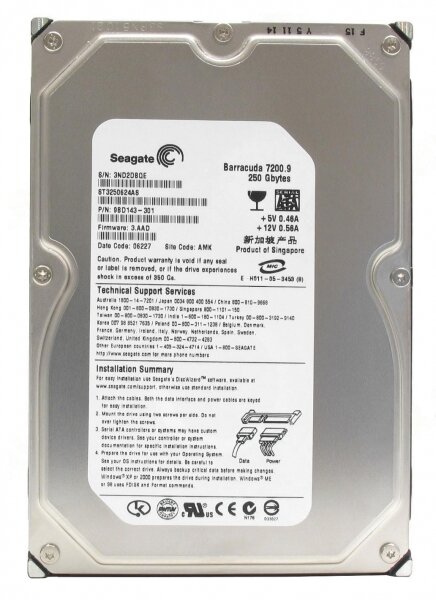 250 ГБ Внутренний жесткий диск Seagate 9BD143 (9BD143)