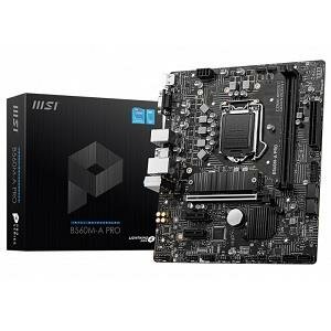 MSI М.пл. MSI B560M-A PRO (LGA1200/B560/2xDDR4/1xPCI-Ex16/2xPCI-Ex1/M.2/SB7.1/GLAN/D-Sub/DVI/HDMI/mATX) RET #B560M-A-PRO