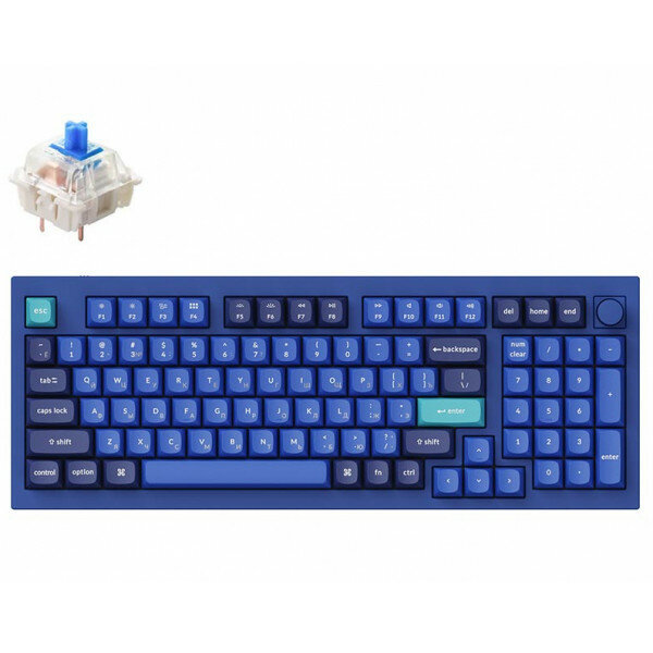 Клавиатура Keychron Q5 QMK Fully Assembled Knob Navy Blue-A Gateron G Pro Blue